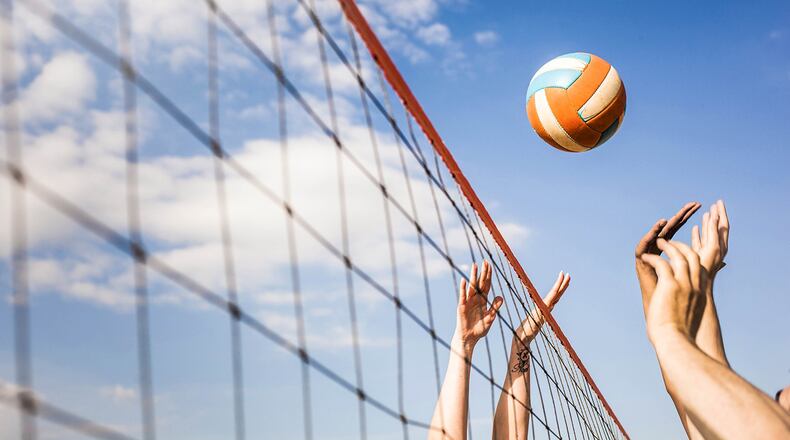 Volleyball is planned to be one of the Commander’s Challenge activities on May 10 at Wright-Patterson Air Force Base. (Metro Creative Services photo)