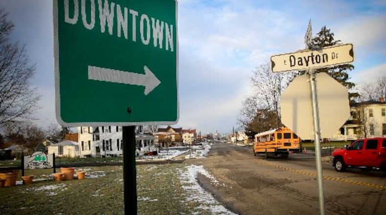 The intersection of Main Street and Dayton Drive in Fairborn. JIM WITMER / STAFF FILE