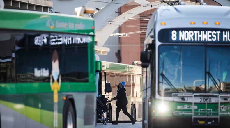 Greater Dayton RTA riders use the transit agency to take more than six million trips every year. JIM NOELKER/STAFF