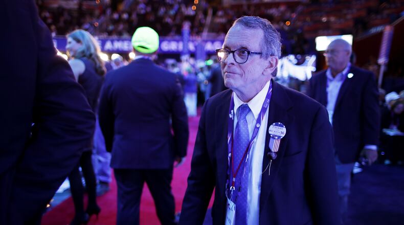 CLEVELAND, OH - JULY 18: Ohio Attorney General Mike Dewine appears on the first day of the Republican National Convention on July 18, 2016 at the Quicken Loans Arena in Cleveland, Ohio. An estimated 50,000 people are expected in Cleveland, including hundreds of protesters and members of the media. The four-day Republican National Convention kicks off on July 18. (Photo by Chip Somodevilla/Getty Images)