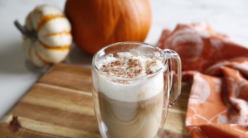 A healthier do-it-yourself version of Pumpkin Spice Latte, on September 26, 2018. (Rose Baca/Dallas Morning News/TNS)