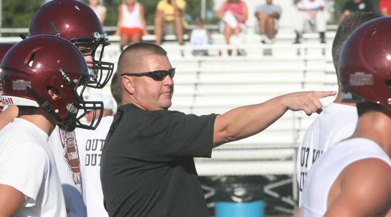 Shawn Lamb was Lebanon’s football head coach the last 13 seasons and coached in the program for 21 years. COX MEDIA FILE PHOTO