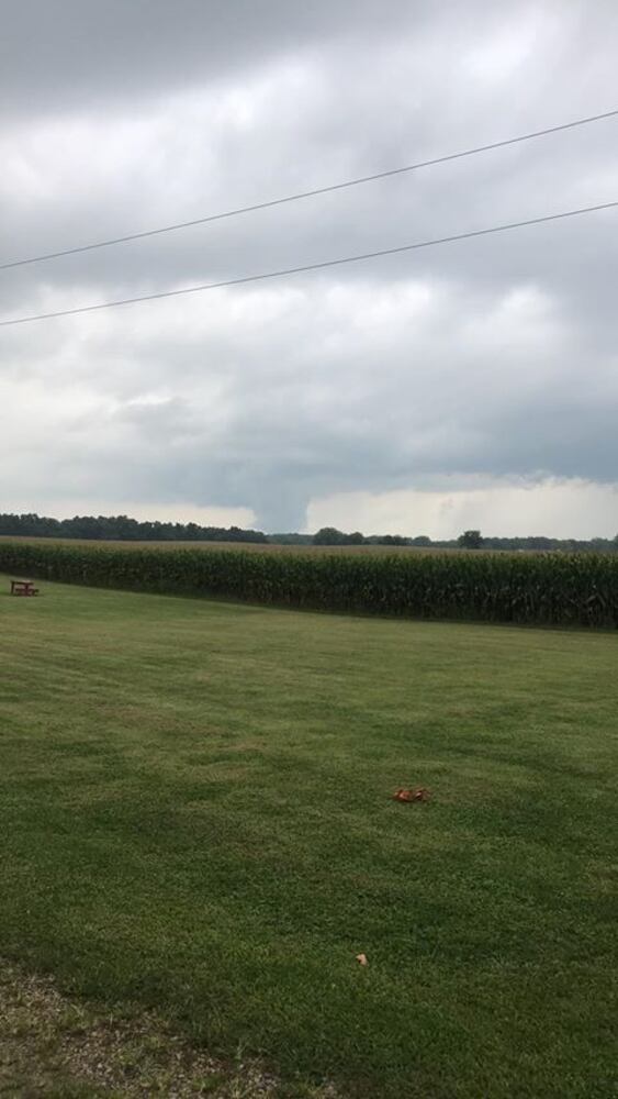 Ominous skies in Champaign, Logan counties