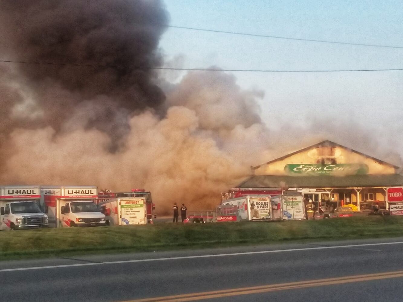 Fire destroys lawn equipment business