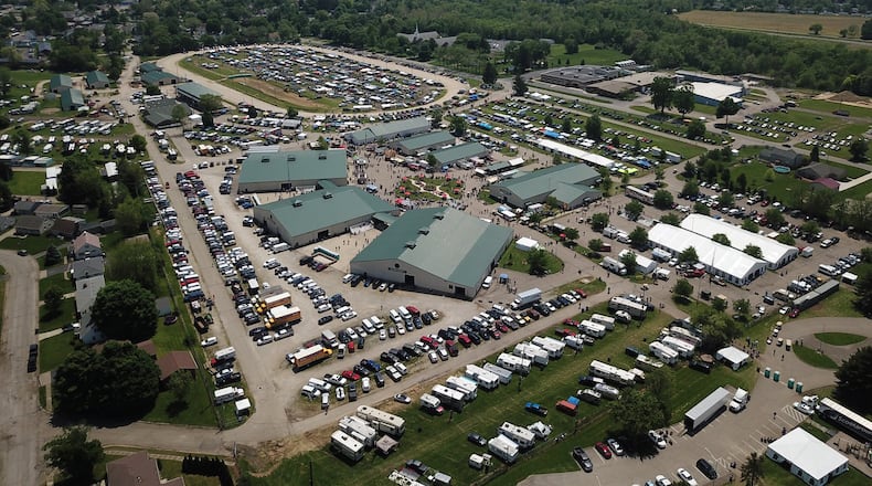 More than 32,000 people attended this year’s Hamvention at the Greene County Fairgrounds. The county recently struck a five-year agreement to continue hosting the amateur radio convention at the fairgrounds. THOMAS HAMLIN/STAFF