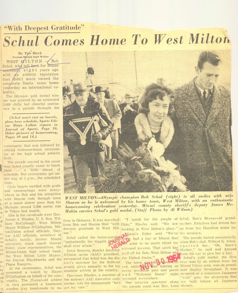 Bob Schul, Milton-Union
