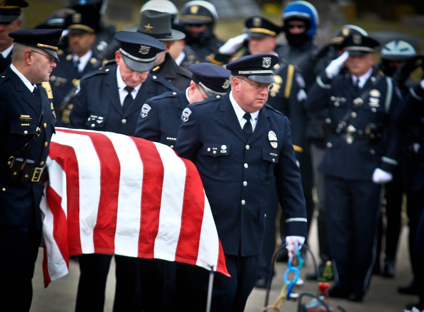 Trotwood Officer Dave Yaney funeral
