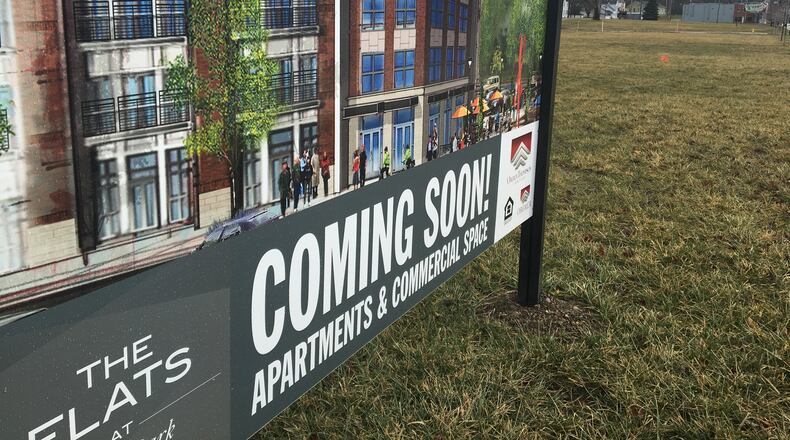 The Flats at South Park project is weeks away from breaking ground on the four-story building. CORNELIUS FROLIK / STAFF