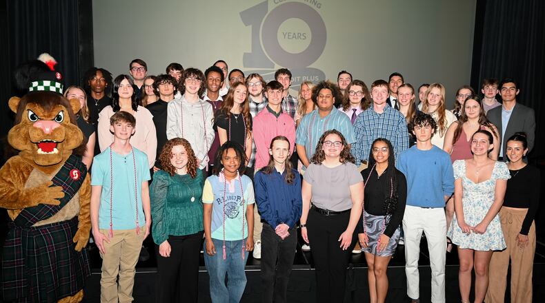 A group of College Credit Plus graduates from Sinclair Community College pose for a photo. Contributed.