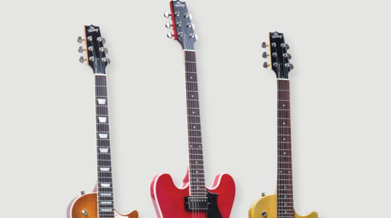A trio of Heritage guitars