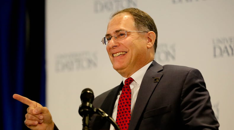 UD President Eric Spina: “In an age when we need more dialogue, more empathy, more civility and more respect, the public square has instead become a battleground of heated rhetoric.’ JIM WITMER/FILE