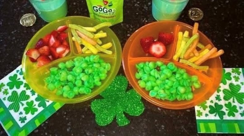 St. Patrick themed food, and green milk from the Leprechaun. CONTRIBUTED