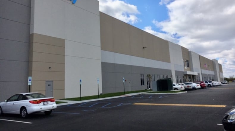 Chewy Inc.’s new 640,000-square-foot fulfillment center recently opened near the Dayton International Airport. Construction will begin soon on a fifth NorthPoint Development building near the airport. THOMAS GNAU/STAFF