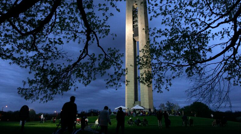An Easter sunrise service was held at Carillon Historical Park in Dayton Sunday April 24, 2011. This was the 70th year for the ecumenical celebration presented by Dayton History and Greater Dayton Christian Connections. The Easter fanfare was performed by the St. Therese Brass Ensemble and the sermon was delivered by Rev. Dr. Jerome P. Stevenson, Sr., founder of Transforming Ministries Church.