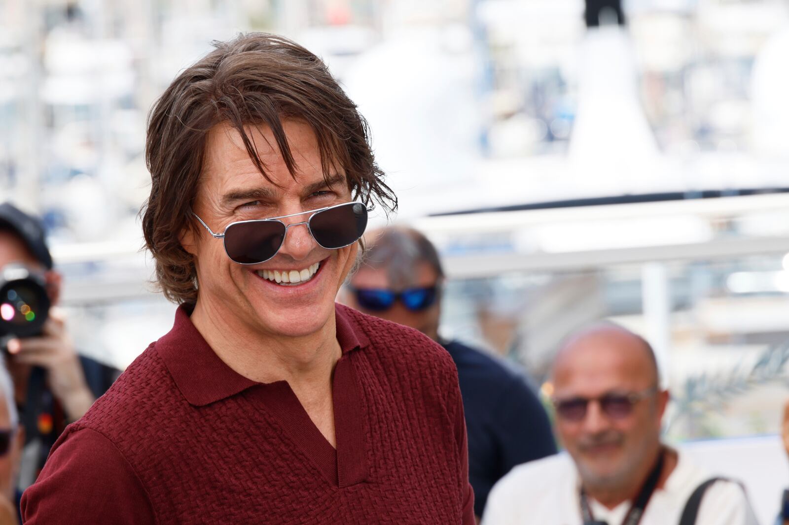 Tom Cruise poses for photographers during the photo call for the film 'Mission: Impossible – The Final Reckoning' at the 78th international film festival, Cannes, southern France, Wednesday, May 14, 2025. (Photo by Joel C Ryan/Invision/AP)