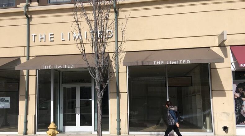 The Limited at The Greene Town Center in Beavercreek closed in December. KARA DRISCOLL/STAFF