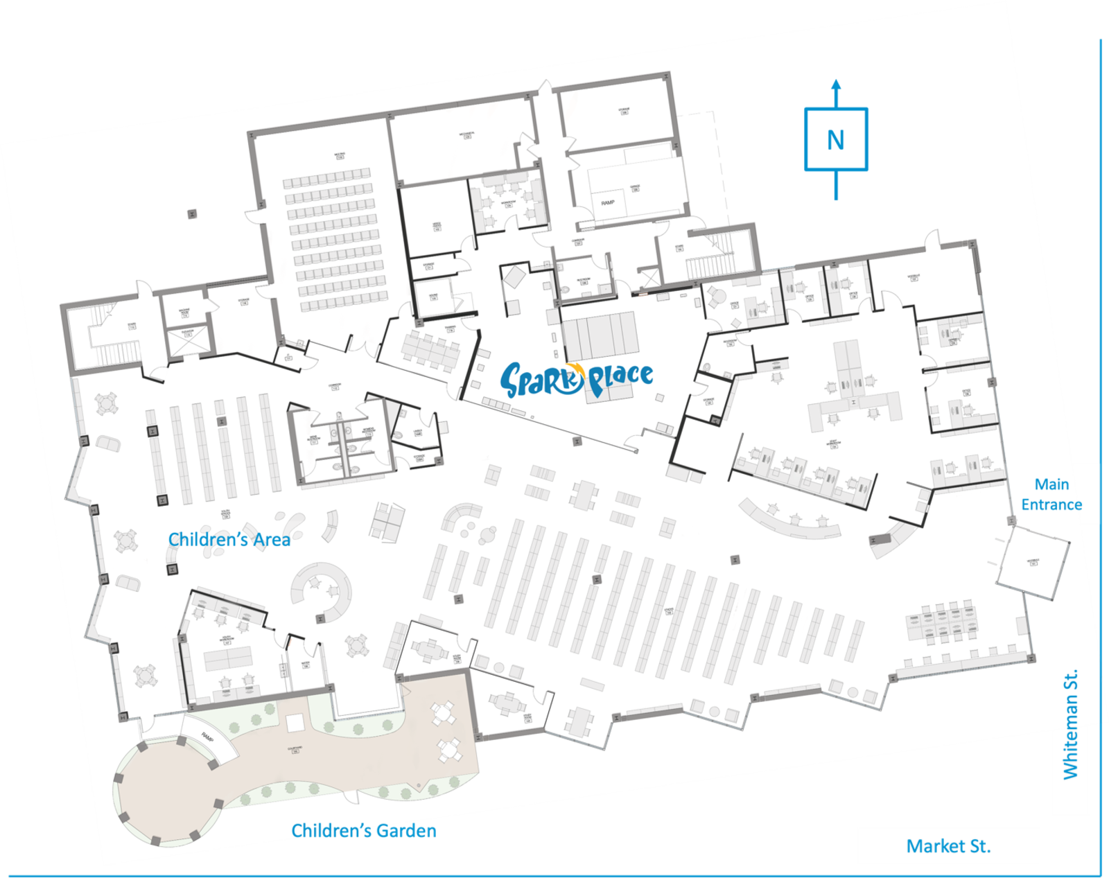 The first floor plan of the new Xenia Community Library. CONTRIBUTED
