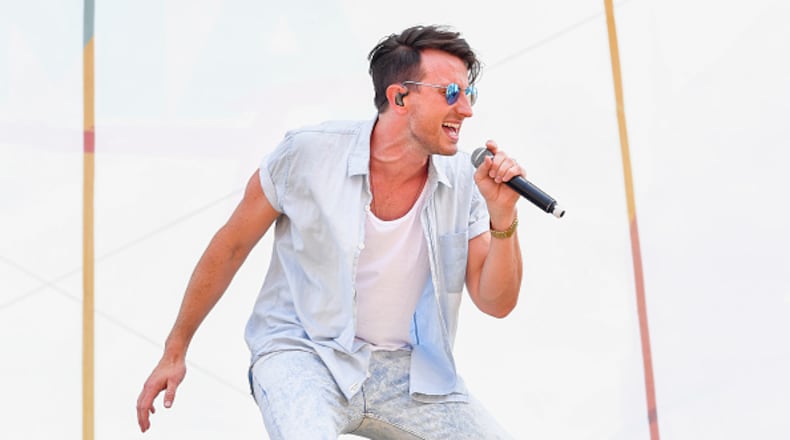 NASHVILLE, TN - JUNE 08:  (EDITORIAL USE ONLY) Russell Dickerson performs during the 2018 CMA Music festival at the  on June 8, 2018 in  (Photo by Erika Goldring/Getty Images)