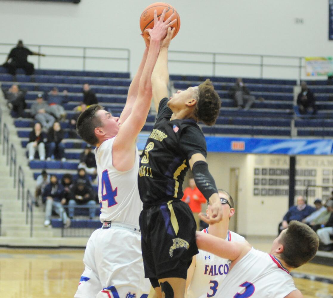 PHOTOS: Thurgood Marshall vs. Clinton-Massie boys basketball