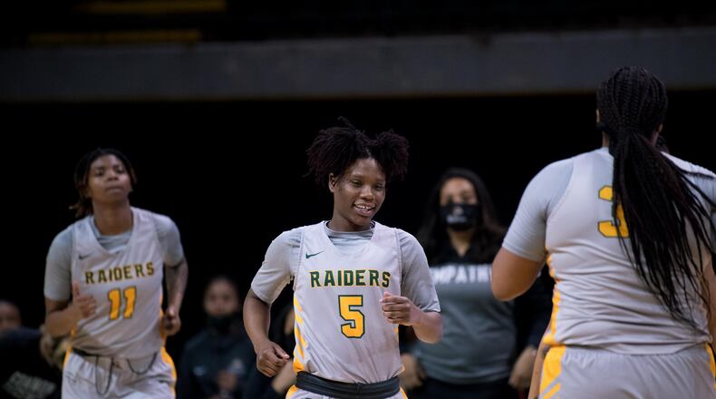 Wright State's Emani Jefferson, shown earlier this seaosn, scored 17 points Saturday to lead the Raiders past NKU on the road. Joseph Craven/Wright State Athletics