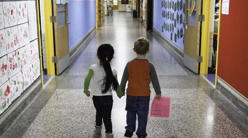 State data from fall 2018 showed students who had been in Dayton-area Preschool Promise programs had higher kindergarten readiness than their peers. CHRIS STEWART/STAFF