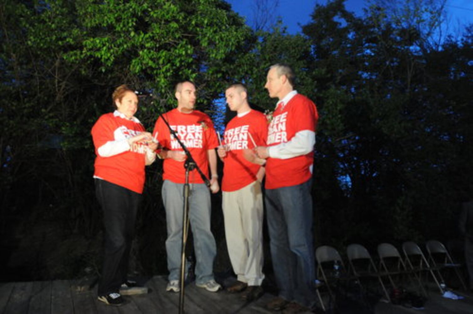 Vigil held for Ryan Widmer