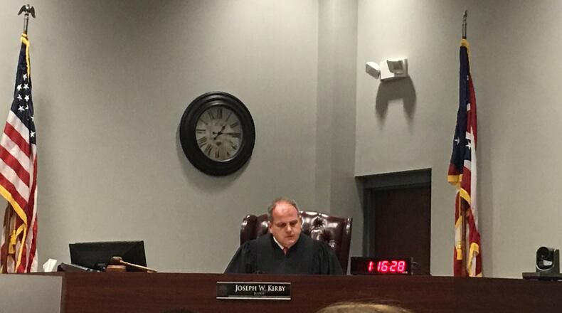 Judge Joe Kirby is expected to decide on Monday whether to detain a former Springboro High student facing sexting charges stemming from a school-threat investigation begun in the days following the deadly shooting at Marjory Stoneman Douglass High School in Parkland, Fla. Staff photo by Lawrence budd