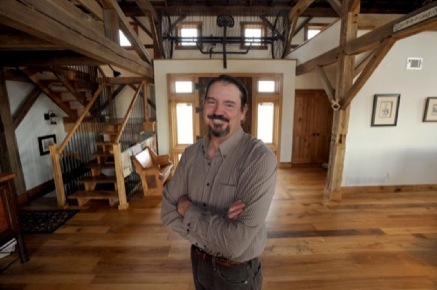 Barn moved from Ohio to Colorado