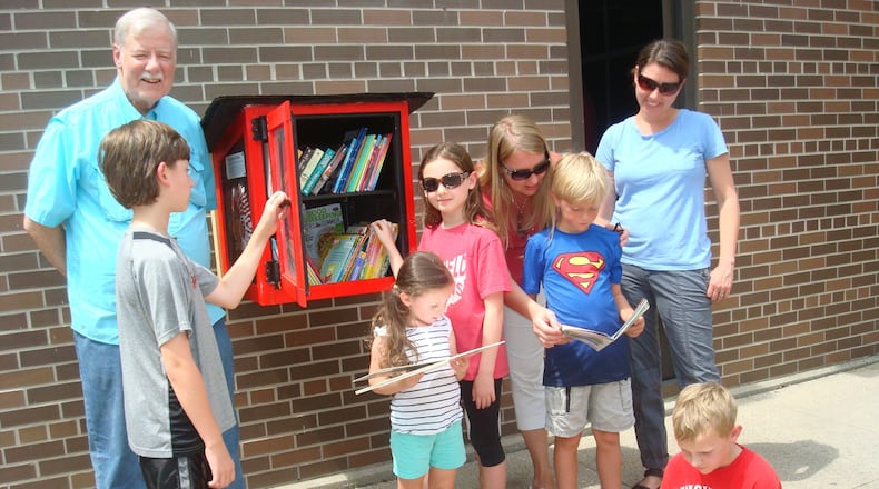 The Little Free Library, which allows people to not only borrow books but donate them as well, is now available at two new locations: Fairfield South Elementary School, 5460 Bibury Road, and Fairfield Family YMCA, 5220 Bibury Road. CONTRIBUTED