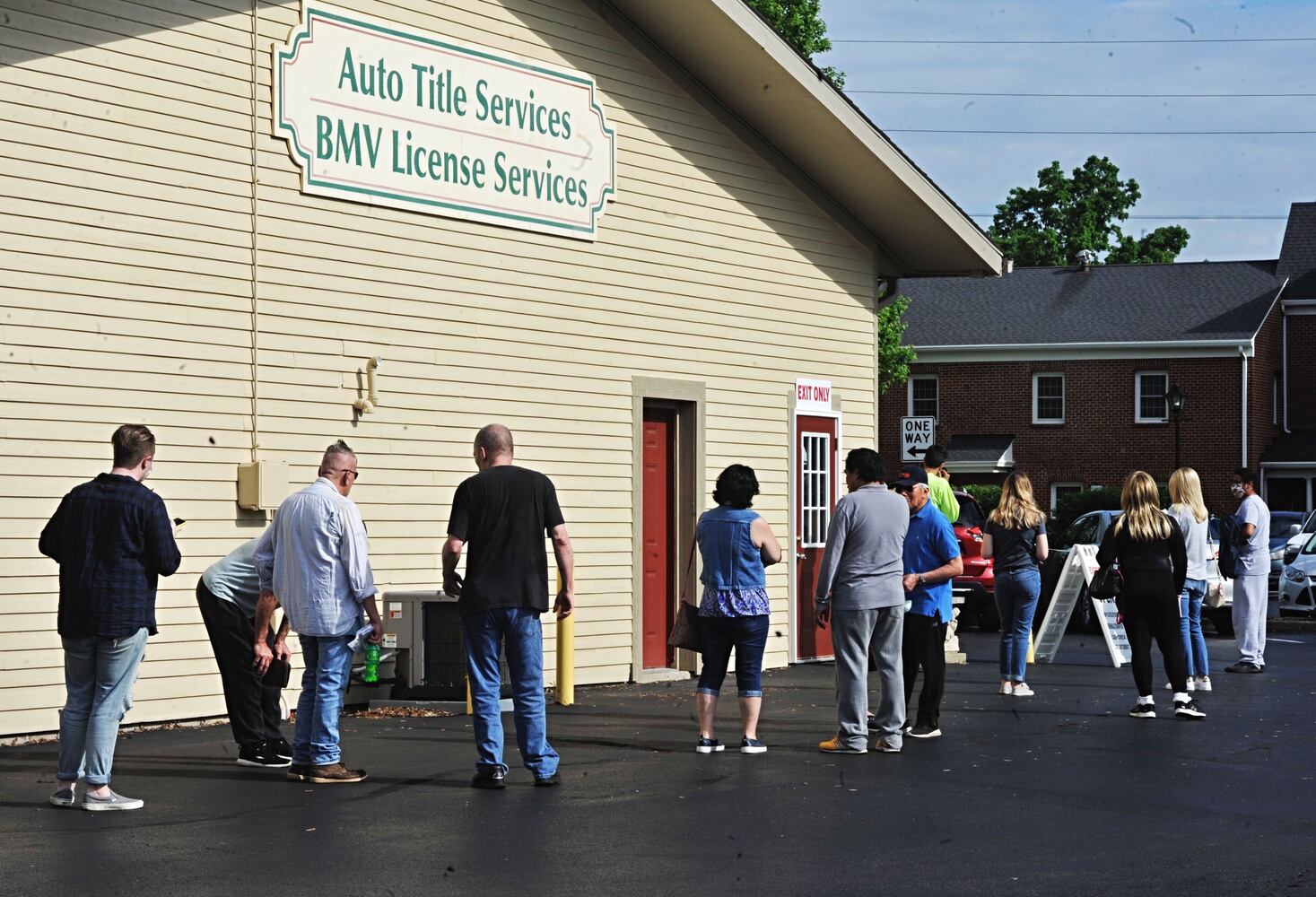 PHOTOS: Long lines as state BMV offices reopen after coronavirus shutdowns