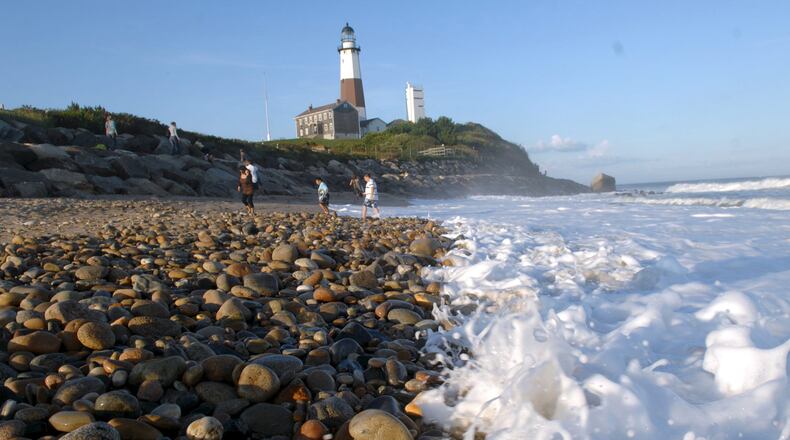Montauk Lighthouse, the first lighthouse in New York State commissioned by President George Washington, and constructed in 1796, as seen Sept. 13, 2009 in Long Island New York. (Ellen Watson/Newsday/TNS)