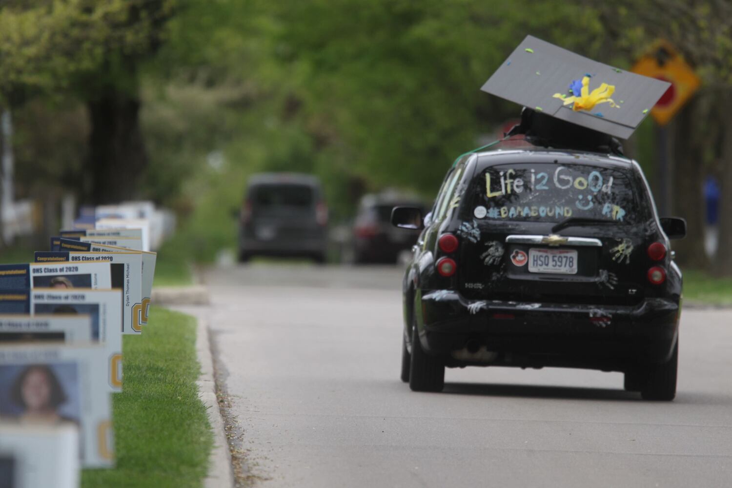 PHOTOS: Oakwood seniors receive gowns, diplomas during drive-thru celebration