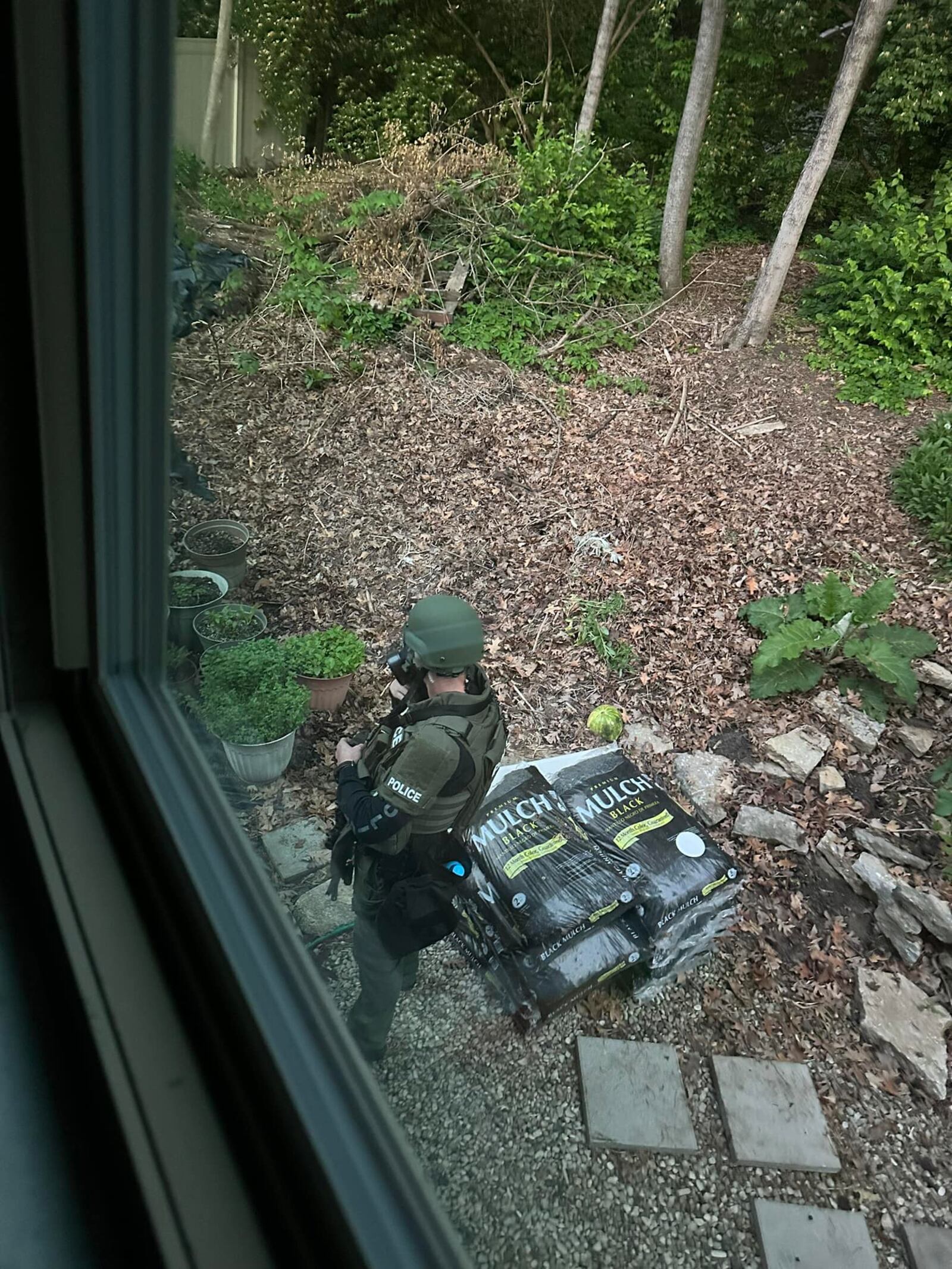 SWAT crews remain on scene Sunday morning, May 5, 2024, on Kings Cross Court in West Carrollton for a man yelling out his door who reportedly made threats to shoot police who arrived. Karen Korn/CONTRIBUTED