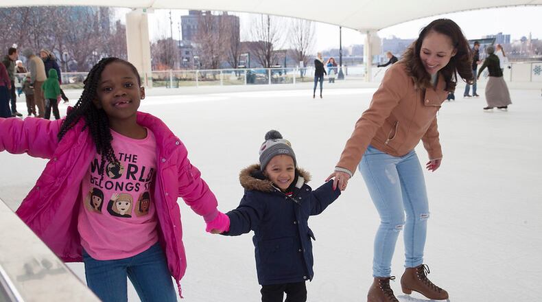 Fun for the entire family at the MetroParks Ice Rink - Contributed
