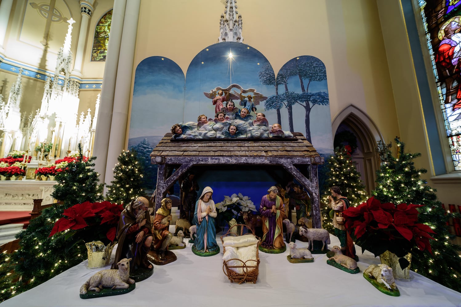 PHOTOS: See the oldest Catholic parish in Dayton decorated for Christmas