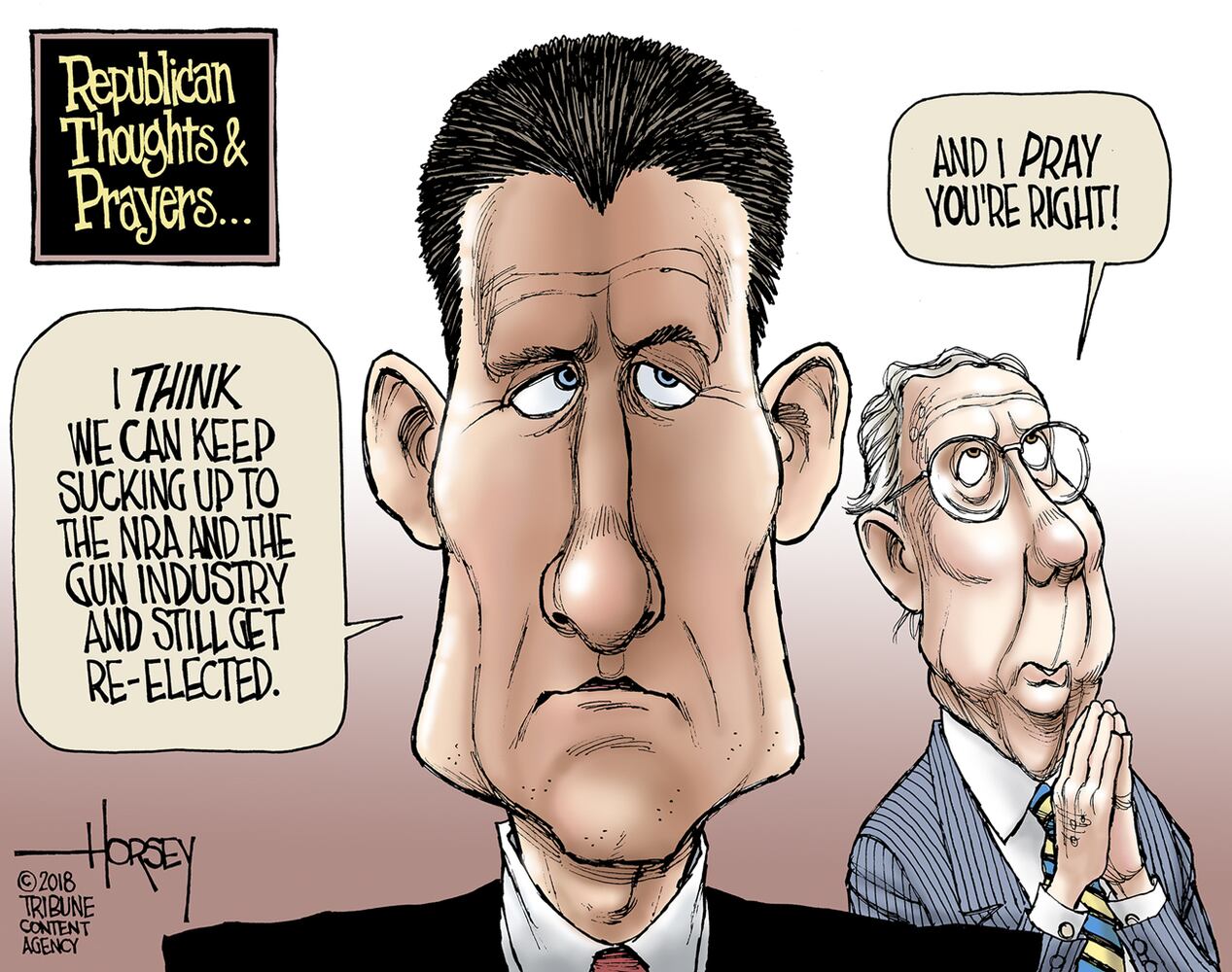 Week in cartoons: School shootings, Billy Graham and more