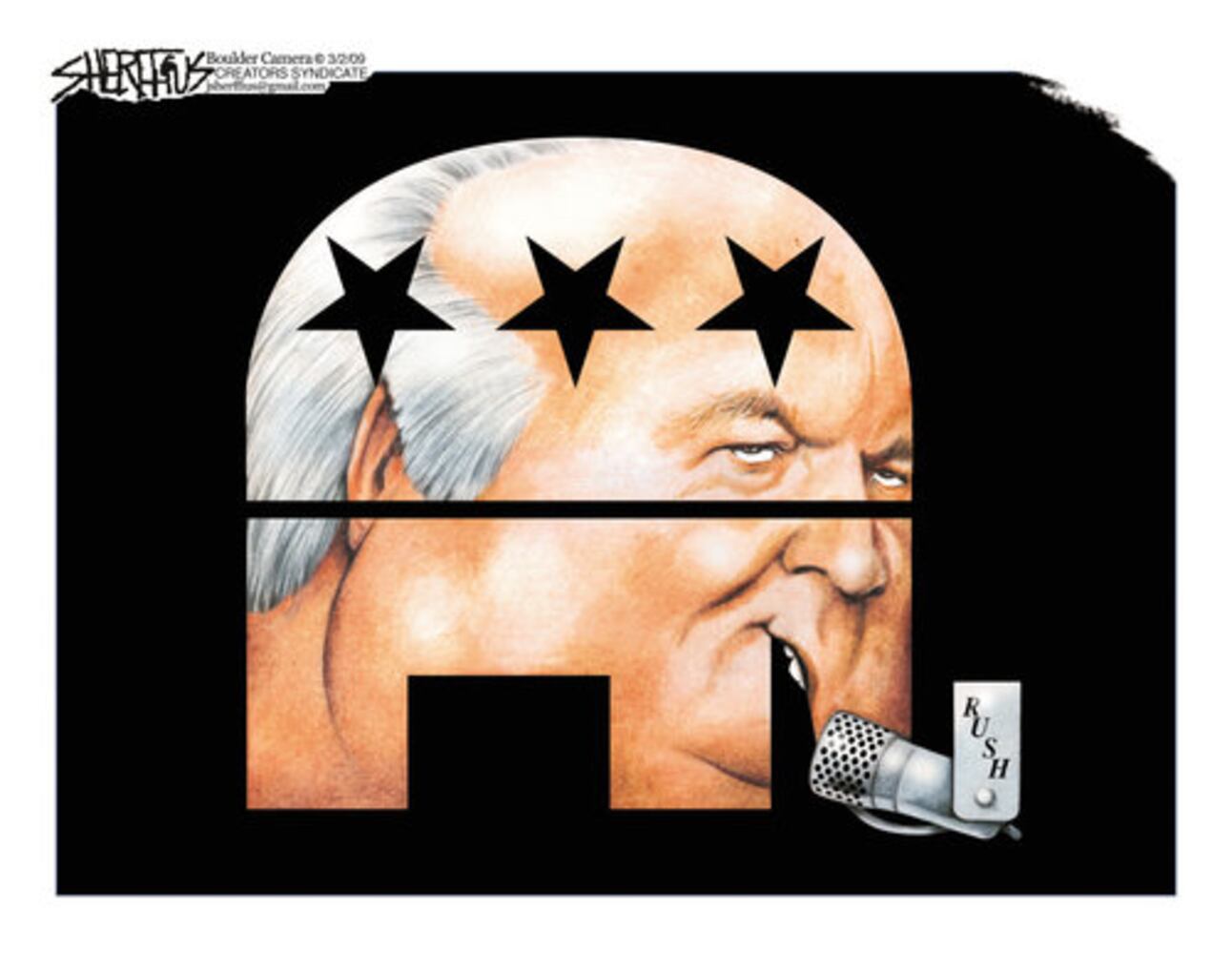 Editorial cartoons on Rush Limbaugh
