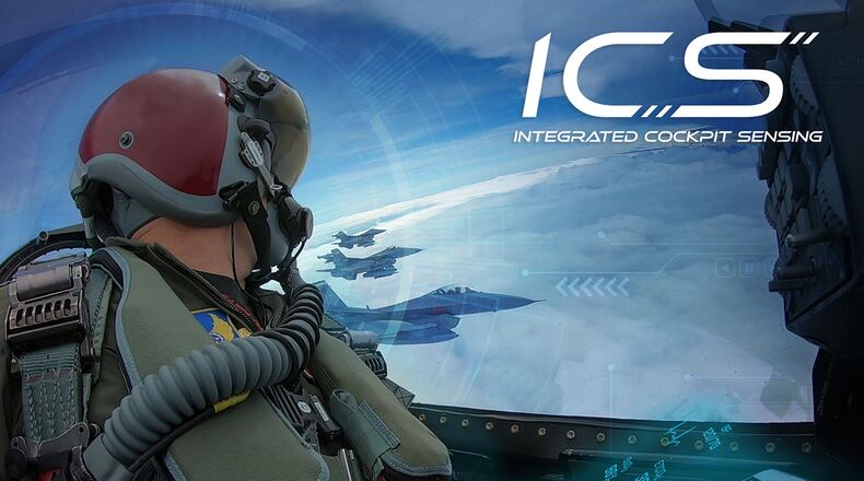 The Integrated Cockpit Sensing system will monitor the pilot’s physical state and ensure his or her ability to fly safely and accomplish the mission. U.S. AIR FORCE GRAPHIC/STEPHANIE MEE