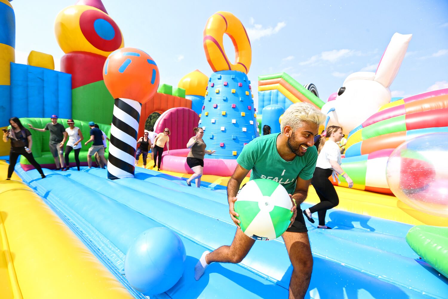 PHOTOS: The World’s Largest Bounce House is inflated fun