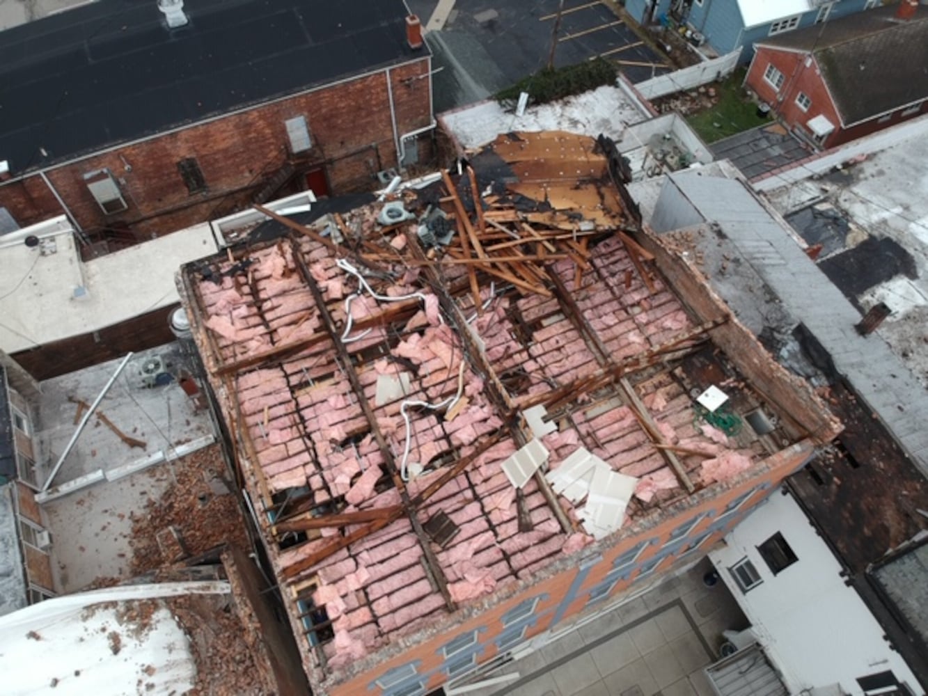 PHOTOS: High winds cause heavy damage in Troy