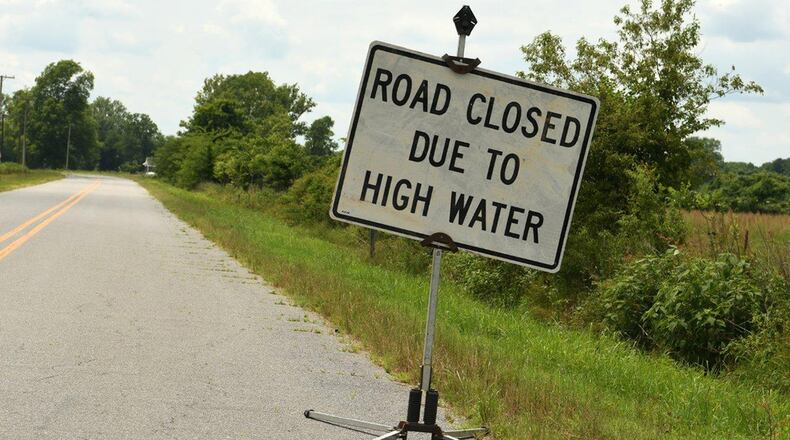 Most flood-related deaths and injuries could be avoided if people who come upon areas covered with water followed this simple advice: Turn around, don’t drown. (Federal Emergency Management Agency photo/Jocelyn Augustino)