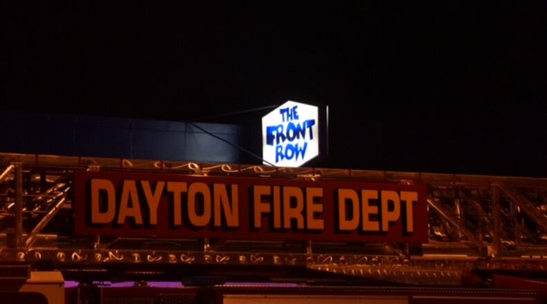 Dayton units check occupancy at the Front Row Bar and Grille early Saturday, Sept. 17, 2016, after finding a large crowed in the bar following a call about shots fired. (Jordyn Huffman/Staff)