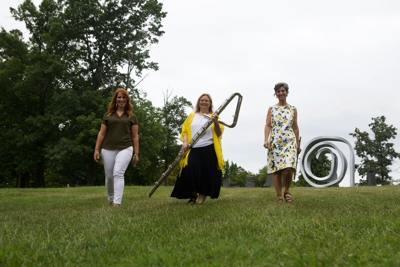 Syrodesy Flute Trio (pictured) and trumpeter Chris Braun are among the performers in Dayton Music Club’s season-opening recital at Christ United Methodist Church in Kettering on Sunday, Sept. 18.