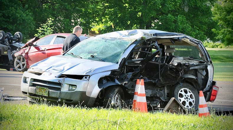 A Dayton woman was indicted for aggravated vehicular assault and OVI for reportedly running a stop sign on Dayton Liberty Road  and striking another car at Liscum Drive on Friday, June 10, 2022.  MARSHALL GORBY / STAFF