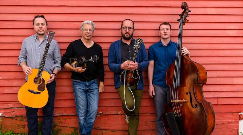String band Mr. Sun released its reinterpretation of Duke Ellington’s reinterpretation of Tchaikovsky’s “The Nutcracker” in 2023. It will bring the strings to the Foundry Theater in Yellow Springs Dec. 11. CONTRIBUTED/MR. SUN