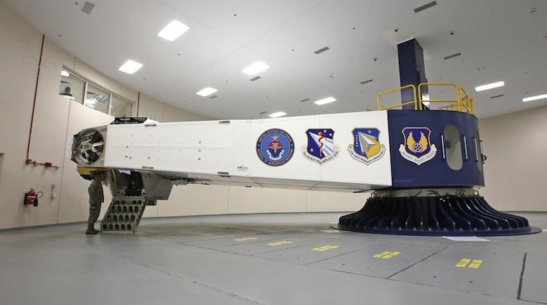 The $34.4 centrifuge at Wright-Patterson Air Force Base will be dedicated on Aug. 2.