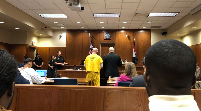 Raymond Walters and his attorney, Michael Pentecost, address the judge. STAFF/BONNIE MEIBERS