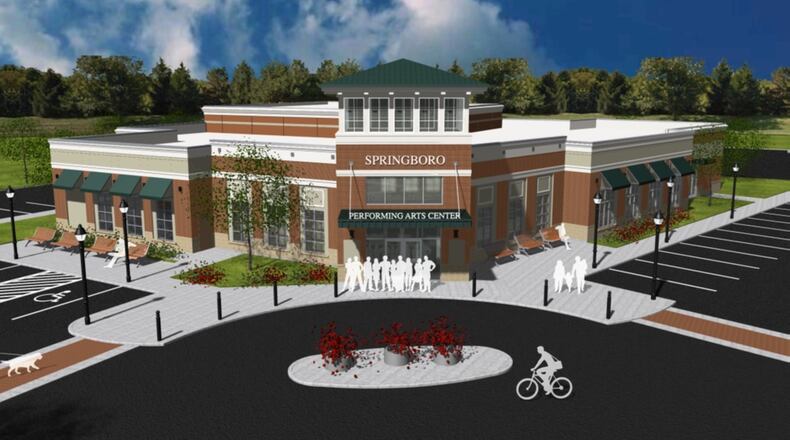 The Premier Health Theater is to be the name of the new theater in Springboro to ‘s new performing arts center.