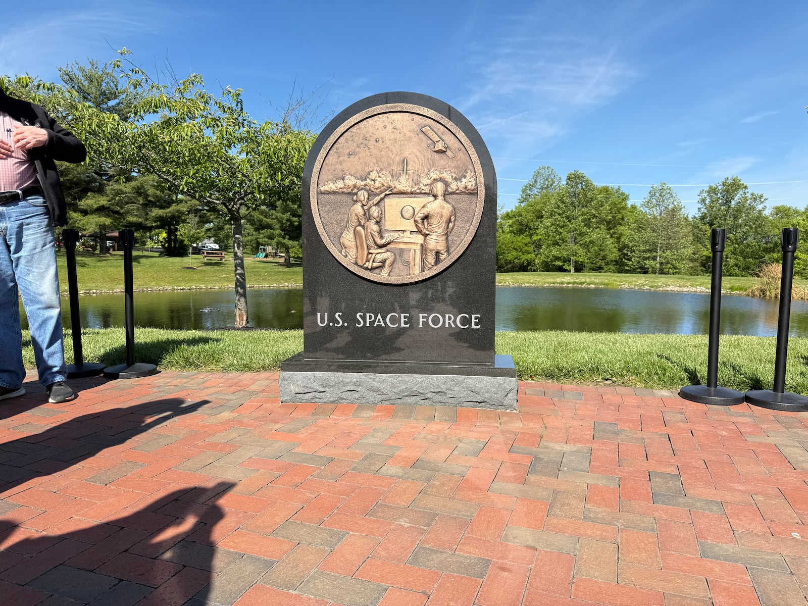 Centerville's Memorial Day Ceremony, held at Stubbs Park, featured the official unveiling of its new Space Force Memorial. Photos by Alex Cutler