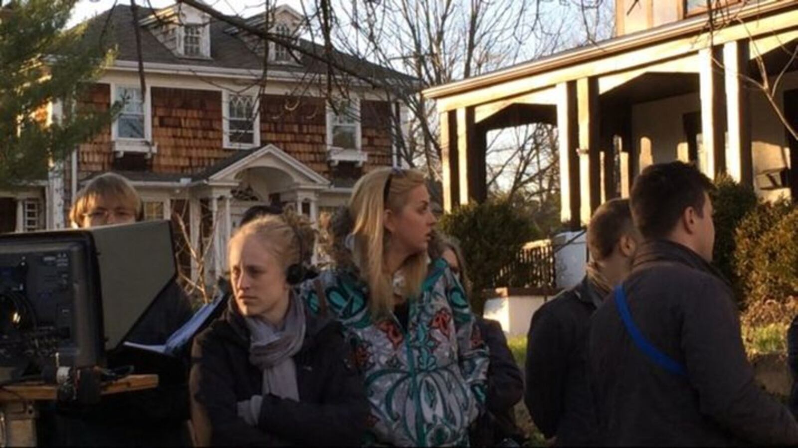 2001 Stivers graduate Djuna Wahlrab on location for her film We re Doing Fine. (Contributed photo by Ellenmarie Cronin Wahlrab)